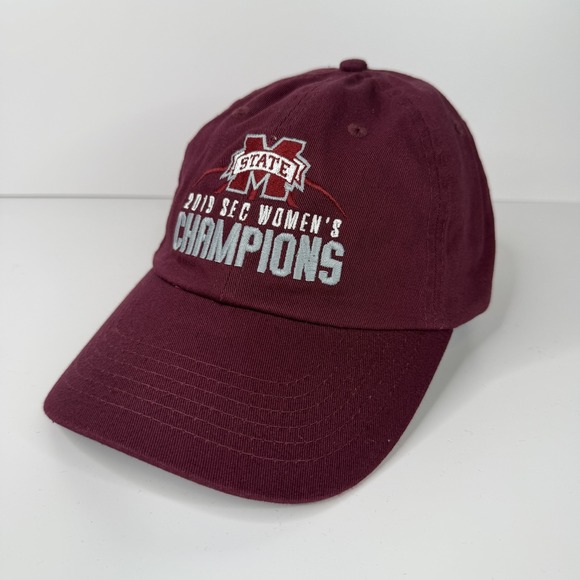 Source Unknown Other - Mississippi State Bulldogs Hat Cap Strap Back Womens Champions Red Basketball